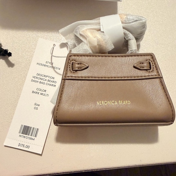 Veronica Beard Bark Multi Leather Bag Charm - Picture 3 of 4